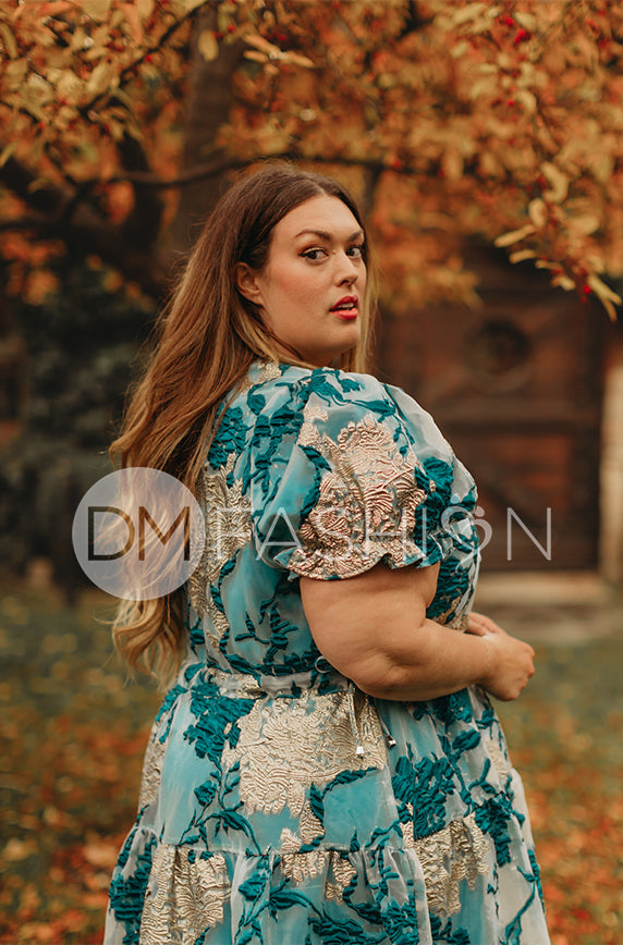green emerald velvet dress Riley Convertible Velvet Dress