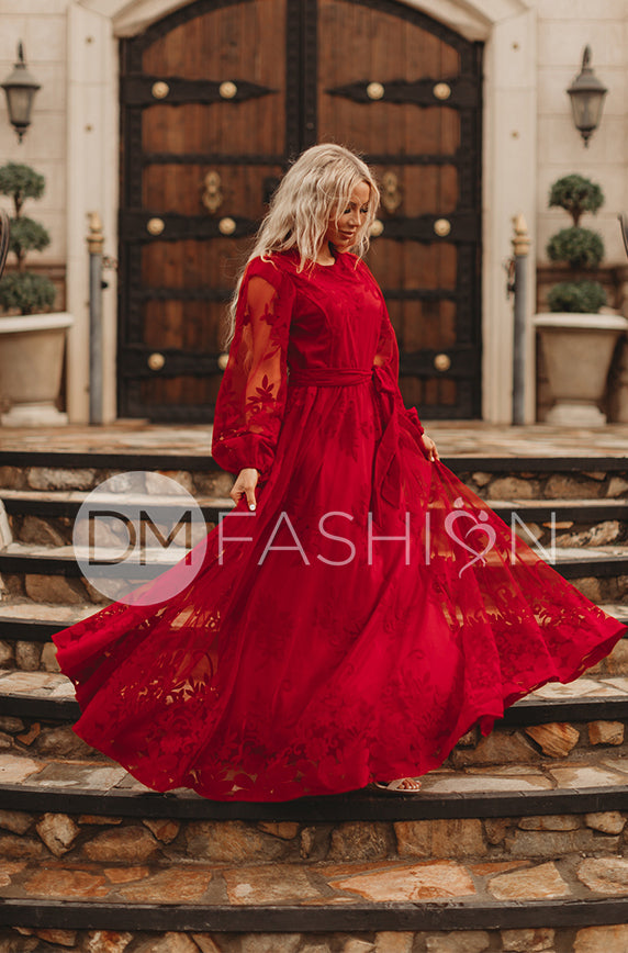 Skye Red Gown - DM Exclusive - Restocked