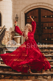 Skye Red Gown - DM Exclusive