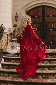 Skye Red Gown - DM Exclusive