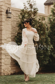 Genevieve Ivory Gown - DM Exclusive - Maternity Friendly