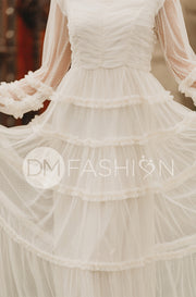 Genevieve Ivory Gown - DM Exclusive - Maternity Friendly