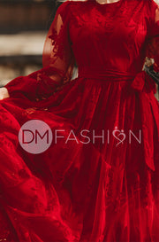 Skye Red Gown - DM Exclusive