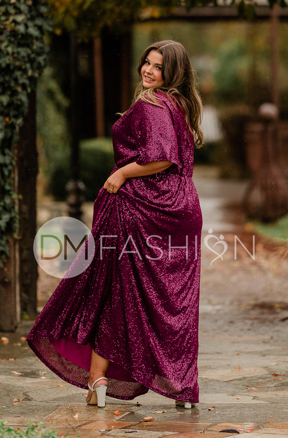 Daphne Twilight Purple Sequin Gown - DM Exclusive - Maternity Friendly