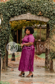 Daphne Twilight Purple Sequin Gown - DM Exclusive - Maternity Friendly