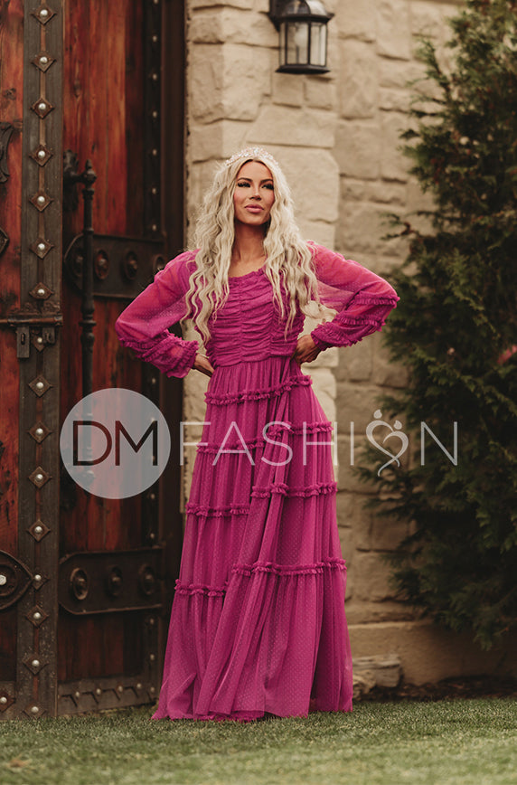 Genevieve Magenta Haze Gown - DM Exclusive