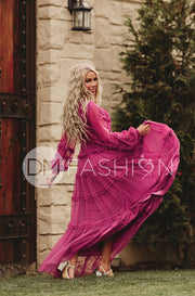Genevieve Magenta Haze Gown - DM Exclusive