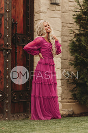 Genevieve Magenta Haze Gown - DM Exclusive