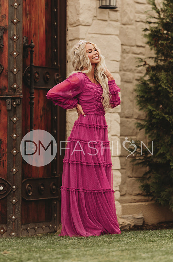 Genevieve Magenta Haze Gown - DM Exclusive