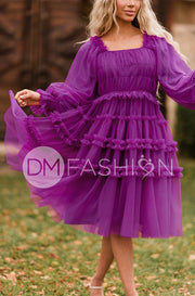 Sasha Purple Potion Dress - DM Exclusive - Maternity Friendly