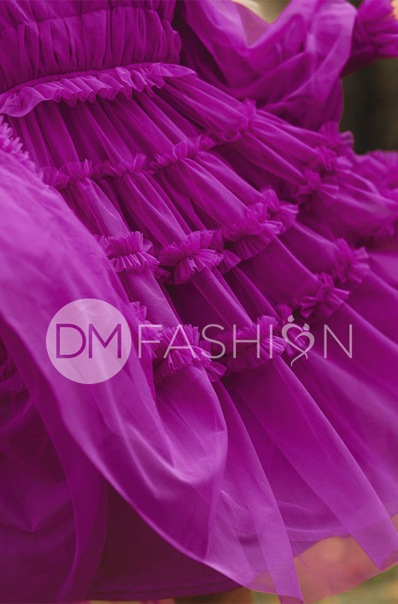 Sasha Purple Potion Dress - DM Exclusive - Maternity Friendly