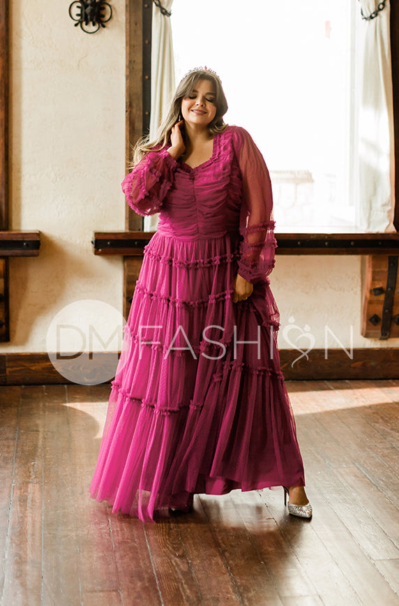 Genevieve Magenta Haze Gown - DM Exclusive