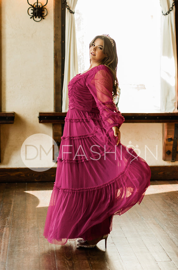 Genevieve Magenta Haze Gown - DM Exclusive