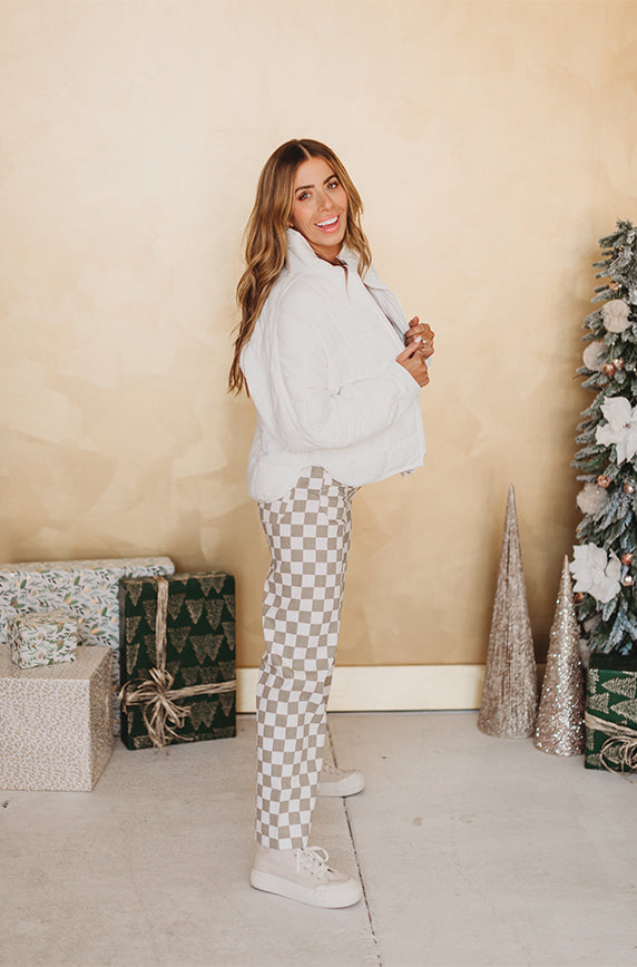 Camry Puffer White Jacket- FINAL FEW