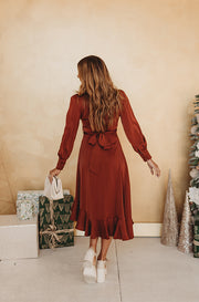 Jess Rust Dress - Nursing Friendly - FINAL SALE