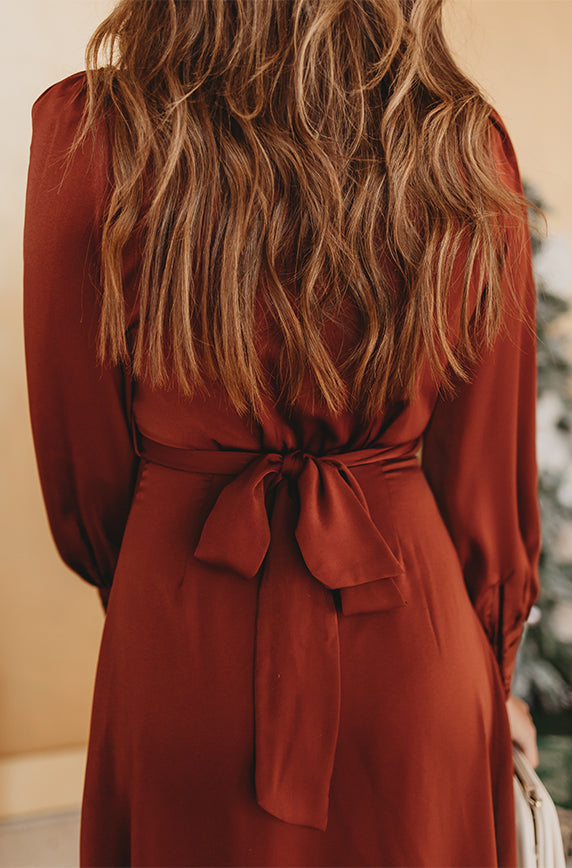 Jess Rust Dress - Nursing Friendly - FINAL SALE - FINAL FEW