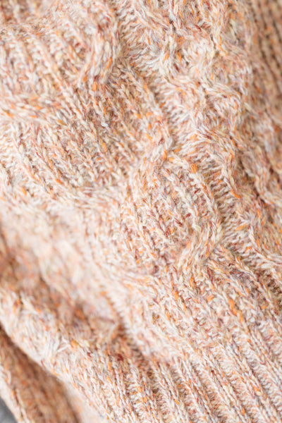 Slow Fade Blush Speckled Sweater - FINAL SALE