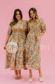 Calliope Retro Floral Dress - DM Exclusive - Maternity Friendly